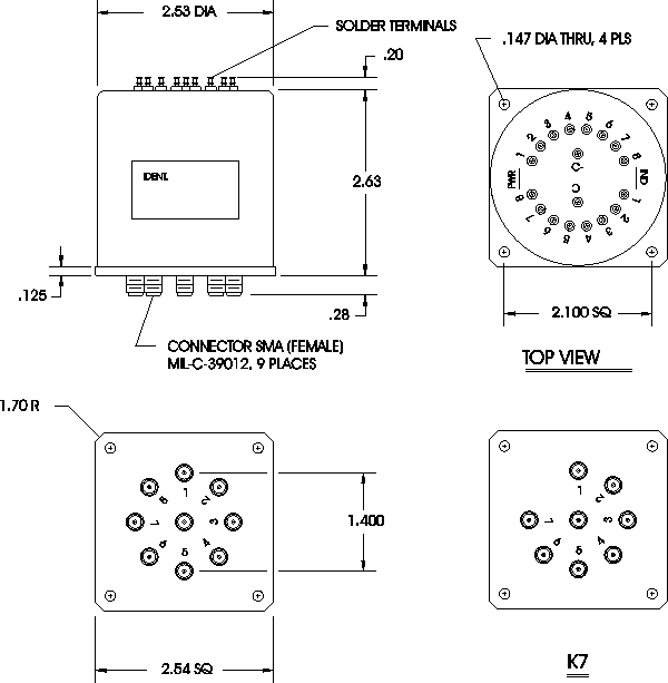 SP8T RF Switch